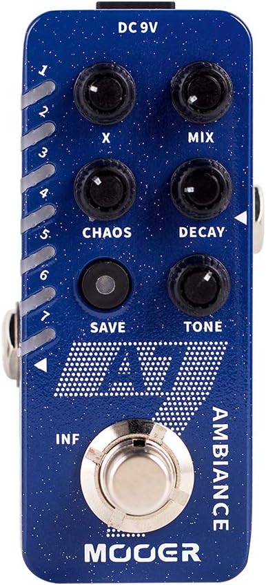 MOOER A7 Reverb Guitar Pedal Ambiance Versatile by MOOER