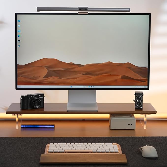 ROCDEER Bamboo Monitor Stand Riser - Image 4