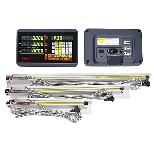 ToAuto 6" 12" 22" 3 Axis Digital Readout DRO Display 5um Precision TTL Linear by FASTTOBUY
