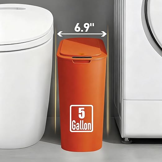 TIPGO 5 Gallon Motion Senor Bathroom Trash Can - Image 4