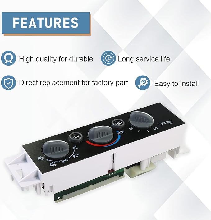 DICMIC A/C Heater Control Panel Climate Control Module Without Rear Window - Image 2