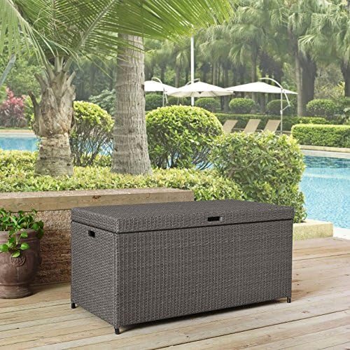 crosley furniture palm harbor outdoor storage box on a desk or shelf