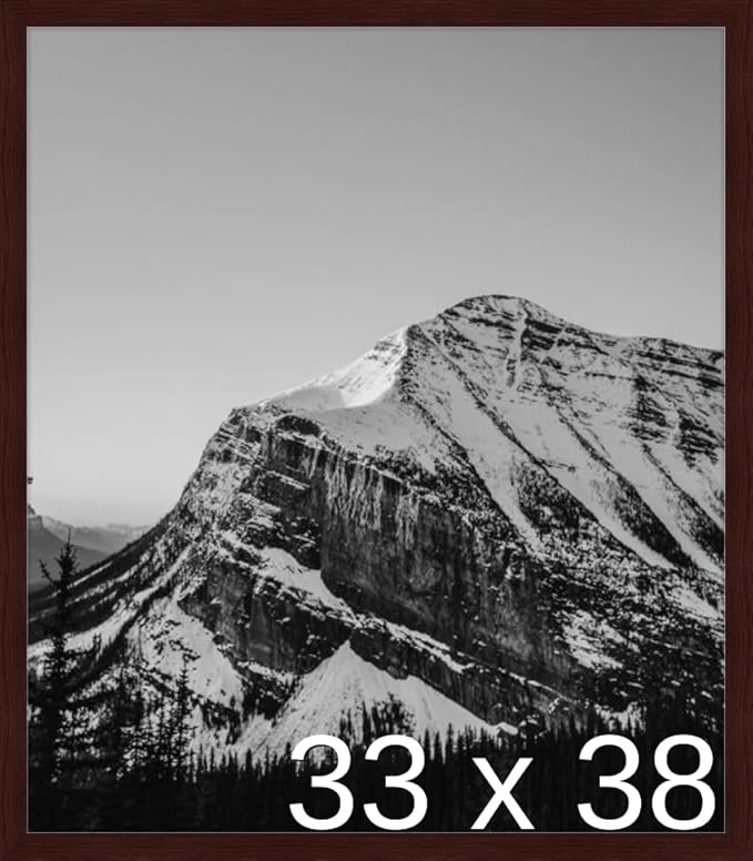 Frame It Easy 33 x 38 Merlot Wood Frame by FrameItEasy