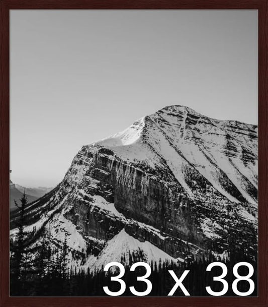 Frame It Easy 33 x 38 Merlot Wood Frame by FrameItEasy