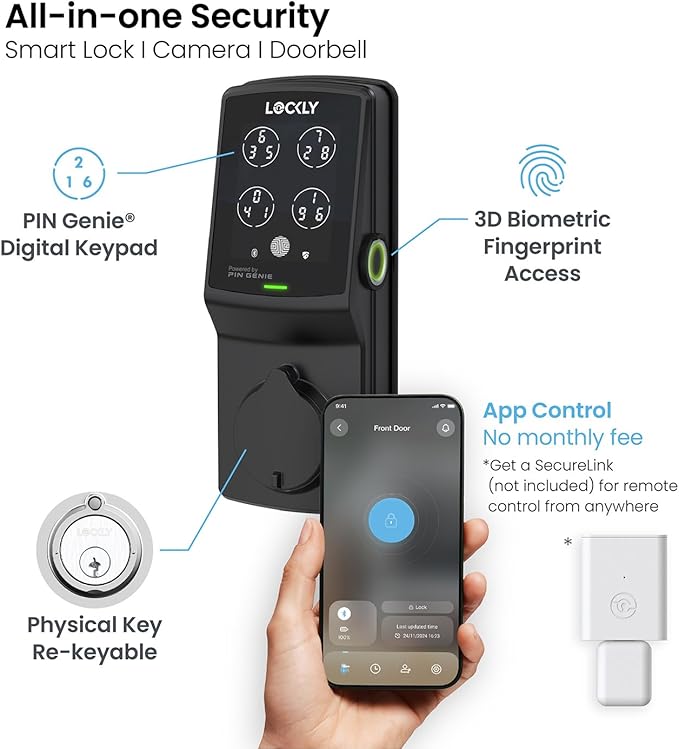 Lockly Secure Plus, Keyless Entry Door Lock, Smart Locks - Image 6