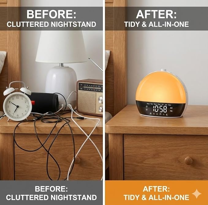Risop Wake Up Light Sunrise Alarm Clock - Image 7