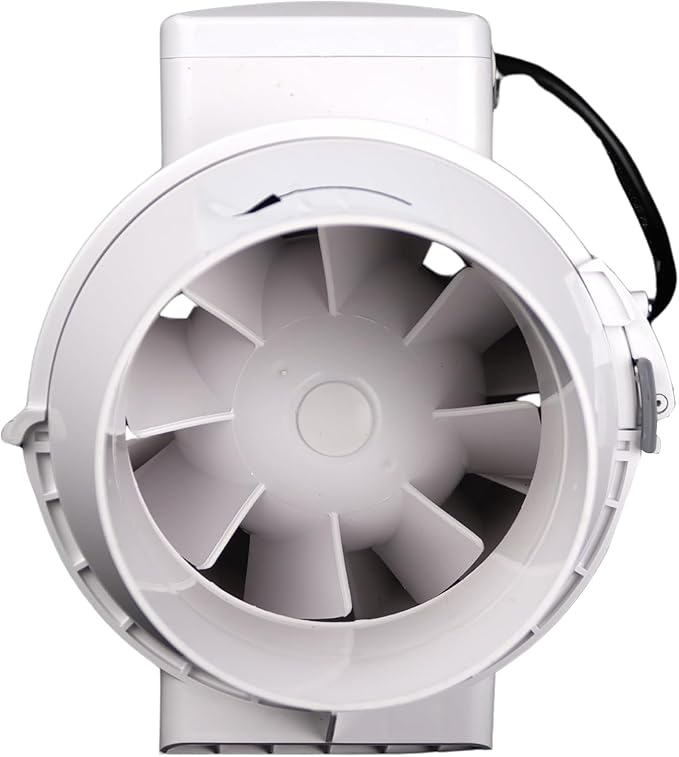 VENTS-US TT Silent 125-5" Inline Duct Fan, 199 CFM, 2-Speed Built-In Switch - Image 2