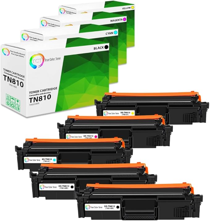 TCT TN810 Toner Cartridge 5 Pack by TCT