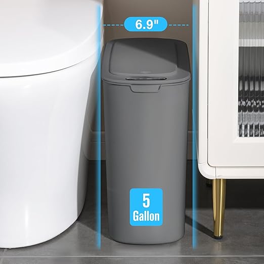 Cesun 5 Gallon Automatic Bathroom Trash Can, Touchless Motion Sensor Garbage Can - Image 3