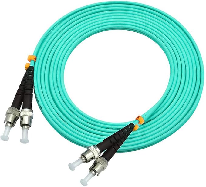 Jeirdus 15Meters 49ft ST to ST Duplex 50/125 10G OM3 Multi-Mode Fiber Optic - Image 3