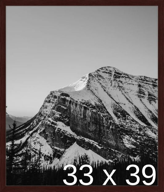 Frame It Easy 33 x 39 Merlot Wood Frame by FrameItEasy