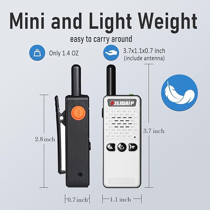 ELIDAIP T-M2 Super Mini Walkie Talkie - Image 2