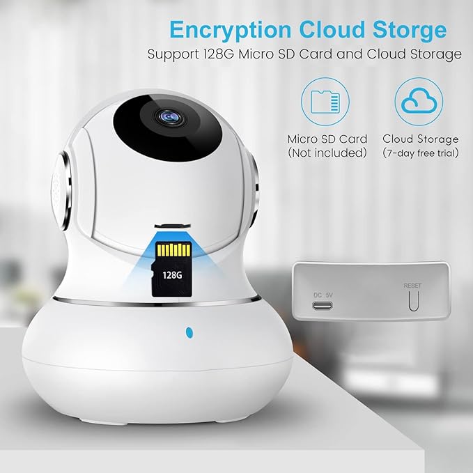 litokam Indoor Security Camera 4 Pack, 360° WiFi Cameras - Image 7