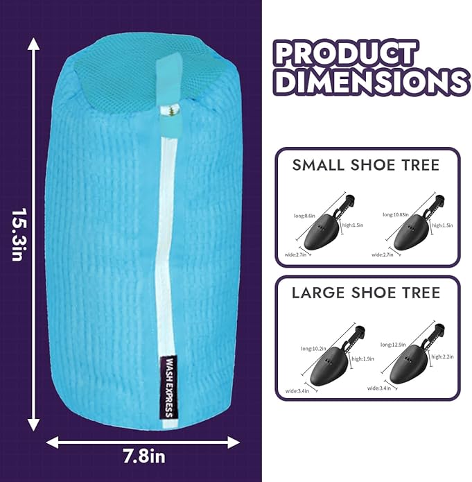 Wash Express Shoe Cleaning Kit: Shoe Washing Bag, Mesh Laundry Bag - Image 5