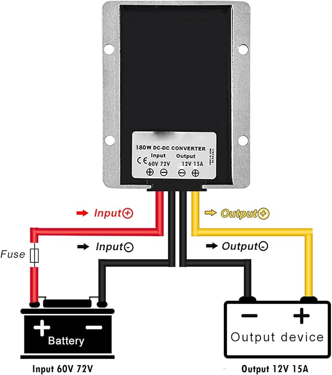 MGGi DC Voltage Regulator 60V 72V Step Down to 12V 15A 180W, Waterproof - Image 3