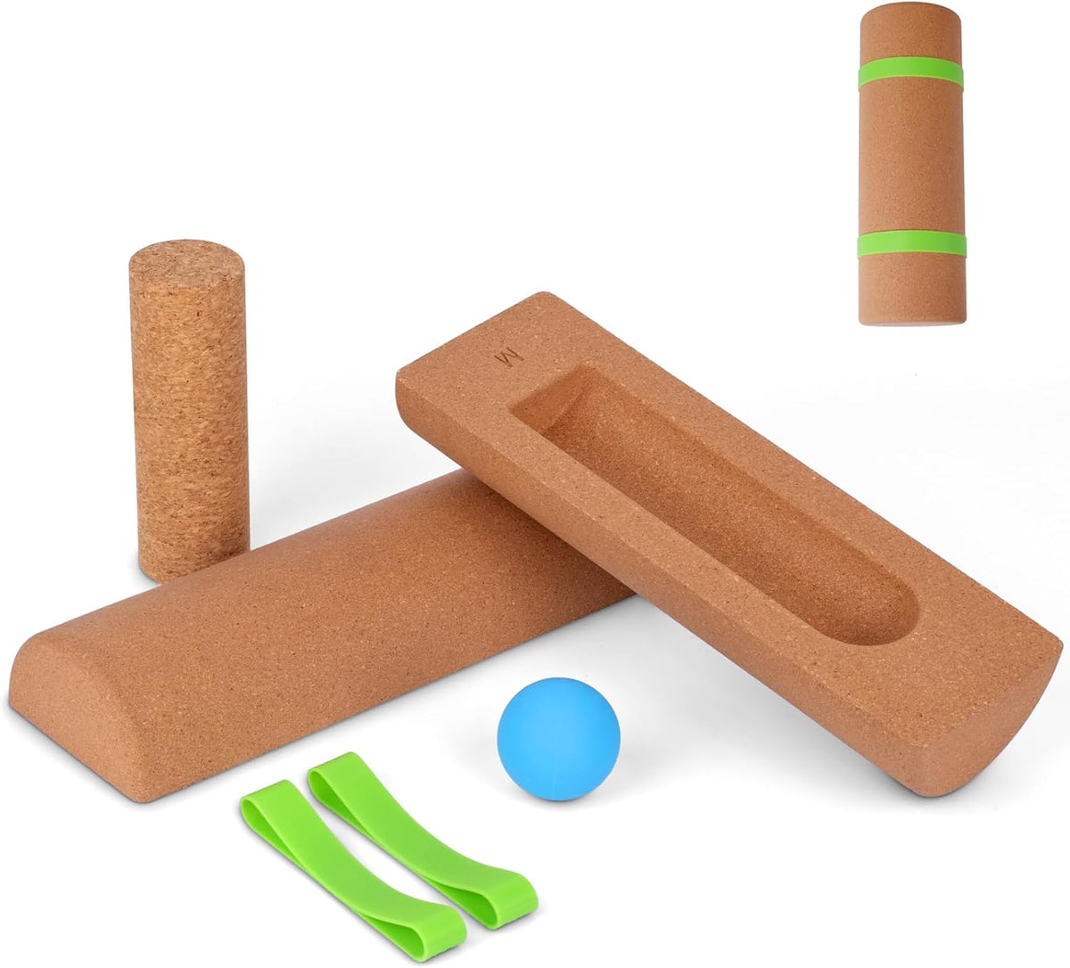 Cork Balance Board, Ankle Stability Trainer & Foot Strengthener, Textured