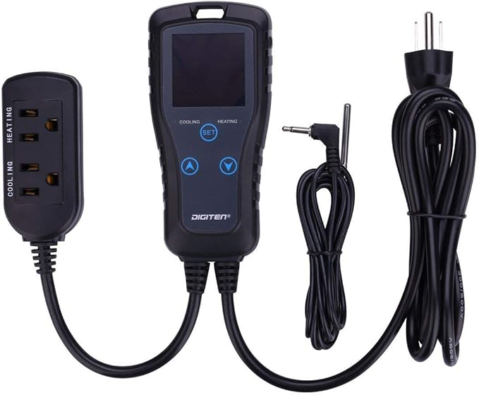 DIGITEN Temperature Controller DTC102 2-Stage Temperature Controlled Outlet - Image 4