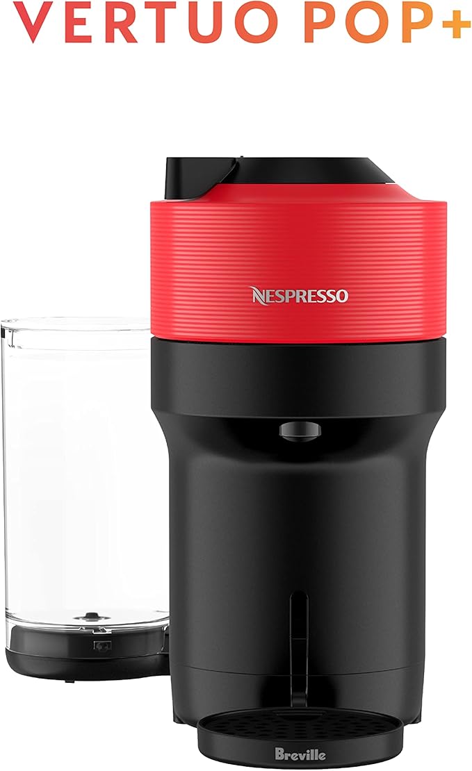 Nespresso Vertuo Pop+ Coffee and Espresso Maker by Breville, Spicy Red - Image 2