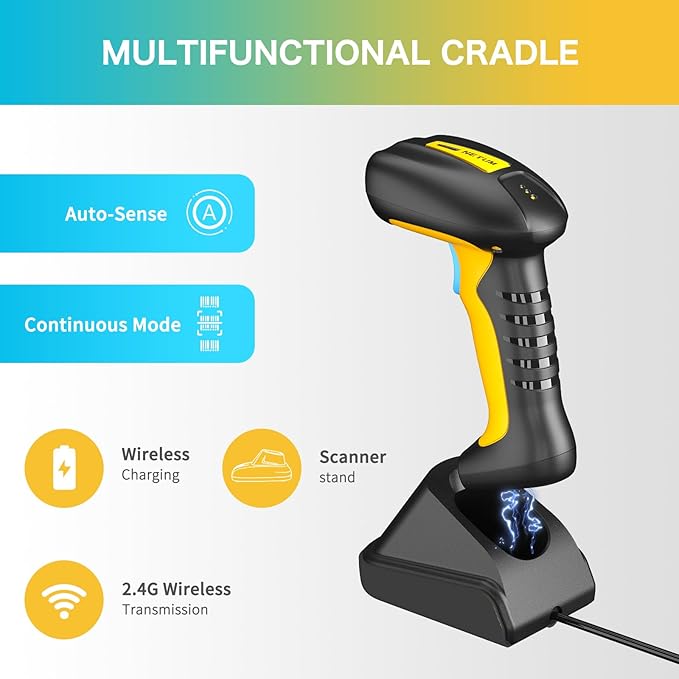 NETUM Upgraded QR Industrial Bluetooth Barcode Scanner - Image 5