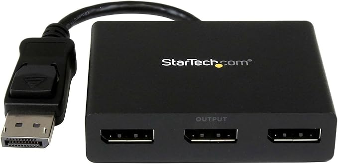 StarTech.com 3-Port DisplayPort 1.2 Splitter, DisplayPort to 3x DP by StarTech