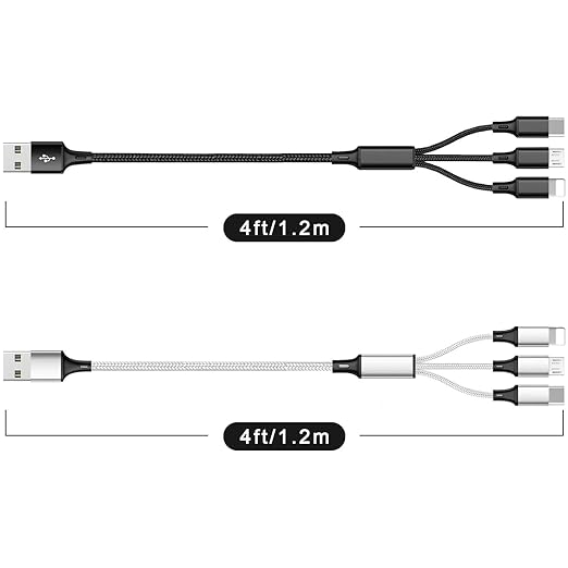 Multi USB Charging Cable 3A, 3 in 1 Fast Charger Cord Connector - Image 5