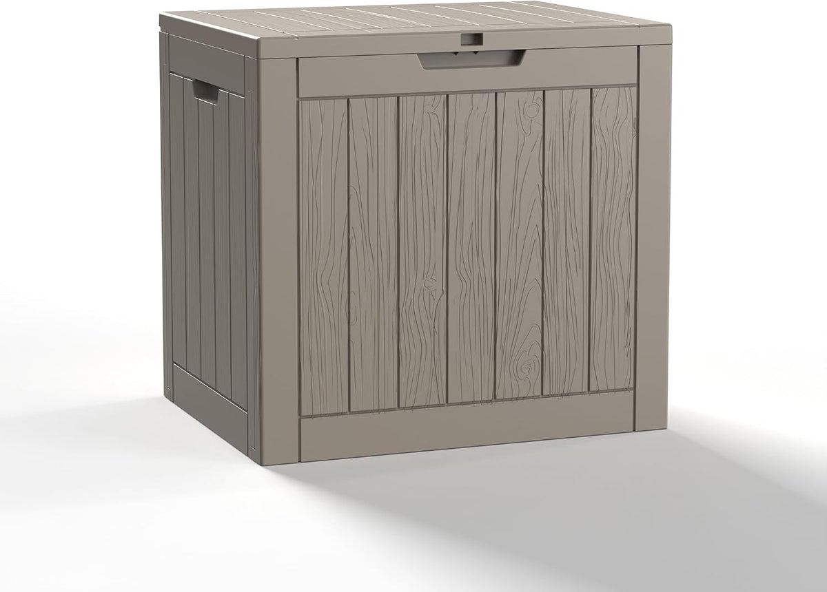 patiozen 30 gallon resin deck box, lockable outdoor, main product view