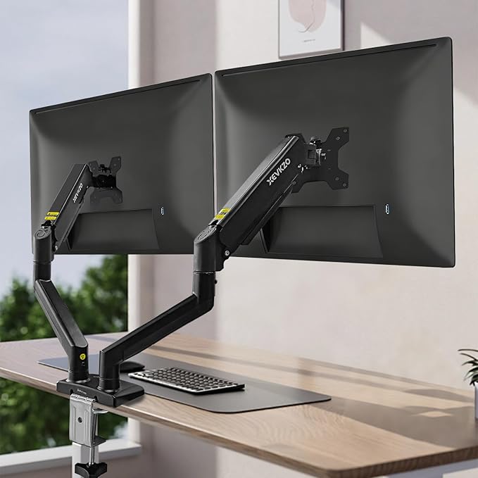XEVKZO Dual Monitor Arms, Gas Spring Monitor Arms - Image 7