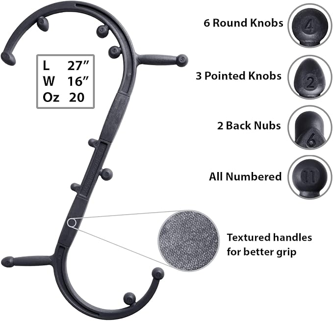 Body Back Buddy Elite – USA Made – Trigger Point Massage Tool, Shoulder Neck - Image 6