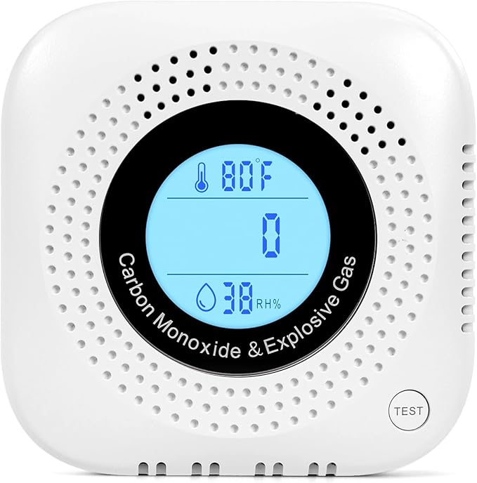 Daffypop Plug-in Carbon Monoxide & Natural Gas Leak Detector, 4-in-1 CO by Unknown