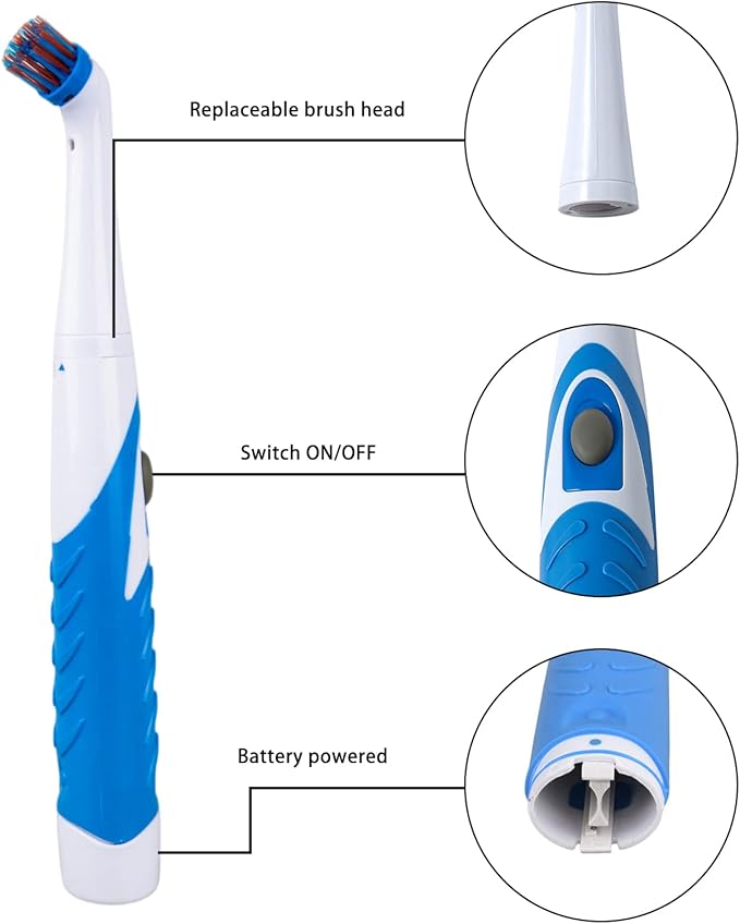 Electric Cleaning Brush with 4 in 1 Multiple Brush Heads, Indoor Household - Image 2