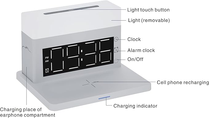 IHAO 6in1 Smart Alarm Clock - Image 7