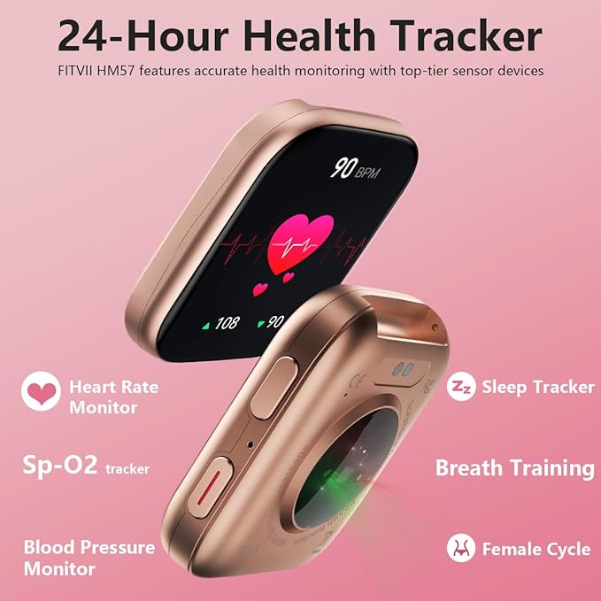FITVII Health & Fitness Tracker, Smart Watch - Image 3