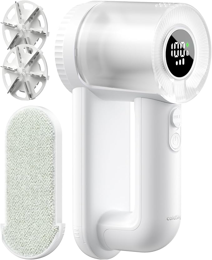 coldSky Fabric Shaver Rechargeable, 2-in-1 Electric Fabric Shaver & Lint Remover by Fabricshaver