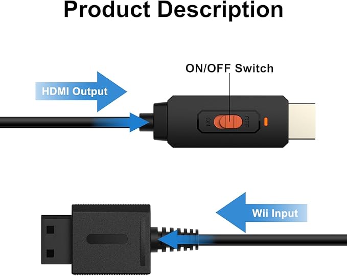 Arector Wii to HDMI Adapter Cable - Image 5