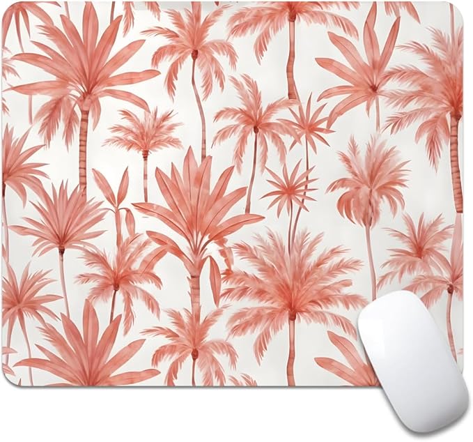 Perfect Paradise Tropical Palm Tree Floral Square Mouse pad, Waterproof by Goodsprout
