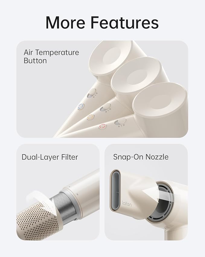 Laifen SE Lite Hair Dryer, Negative Ionic Blow Dryer - Image 7