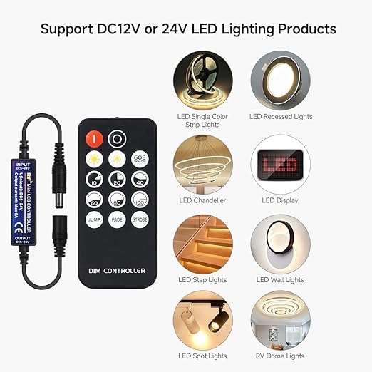 BTF-LIGHTING Mini RF Dimmer Controller 14 Keys - Image 2