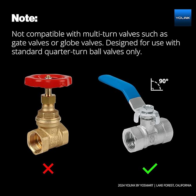 YoLink DIY Automatic Water Leak Detection & Shut-Off Starter Kit, Valve Operator - Image 4