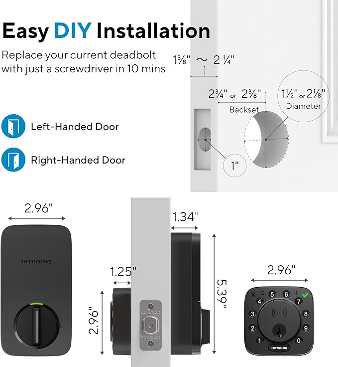 ULTRALOQ Bolt NFC Smart Deadbolt Lock - Image 9