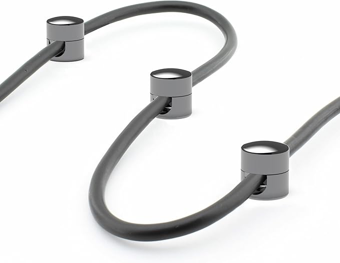 ICONIT Cable Anchors for Desk Organization Gun Metal | Premium Aluminum Cord - Image 8