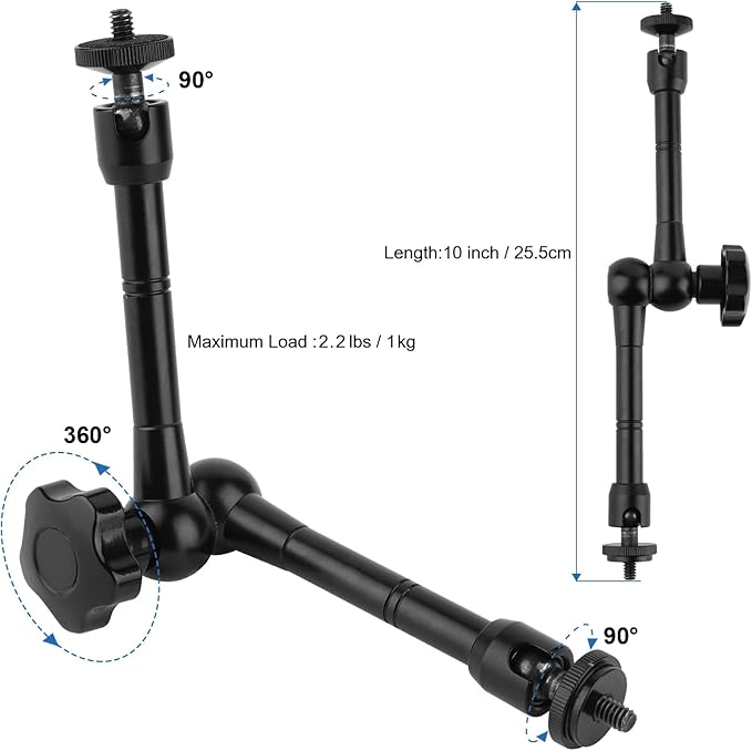 Mippko Camera Super Crab Clamp Mount, 1/4"-20 Thread - Image 6