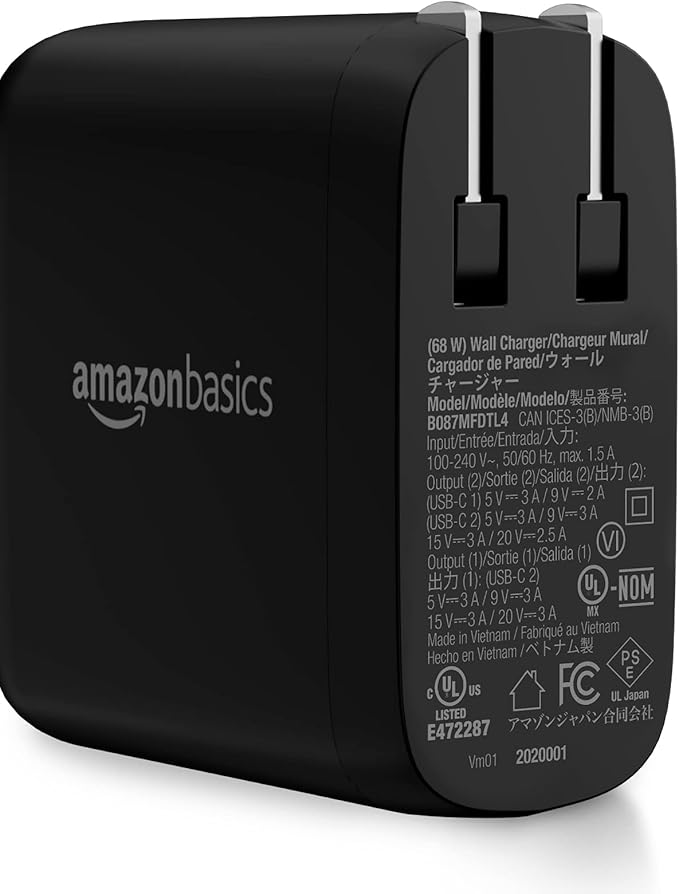 Amazon Basics 68W Two-Port GaN Wall Charger - Image 2