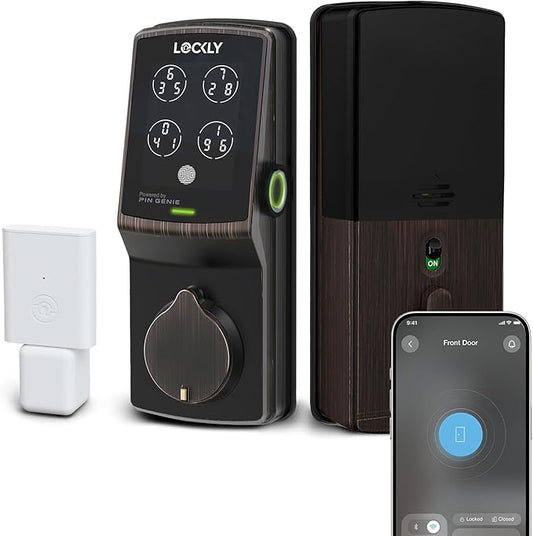 Lockly Secure Pro Smart Deadbolt, Wi-Fi Smart Lock, Keyless Entry by Lockly