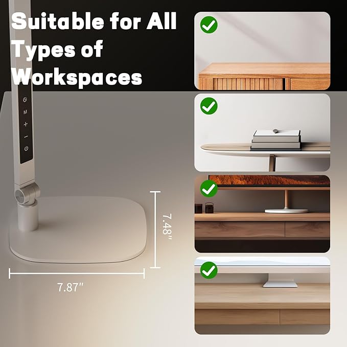 LED Desk Lamp for Home Office, Desk Light for Video Call, 3 Color Temperature - Image 7
