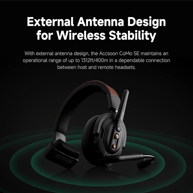 Accsoon Como SE Wireless Headset Intercom System 3-Person Full Duplex 1312ft - Image 3