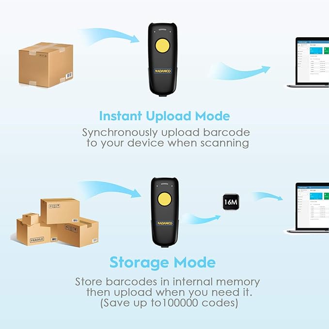 NADAMOO 2D Wireless Barcode Scanner Compatible - Image 7