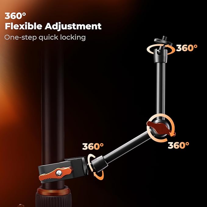 K&F CONCEPT 9.8" Magic Arm Clamp Kit - Image 2
