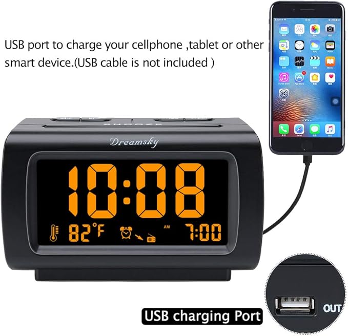 DreamSky Alarm Clock Radios for Bedrooms - Image 2