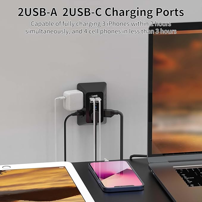 Outlet Extender, Surge Protector Outlet - Image 3