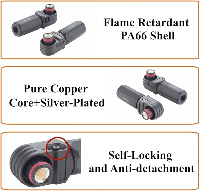 IP67 Waterproof EV Battery Container Connector Right Angle 150A 35mm² HV Energy - Image 4